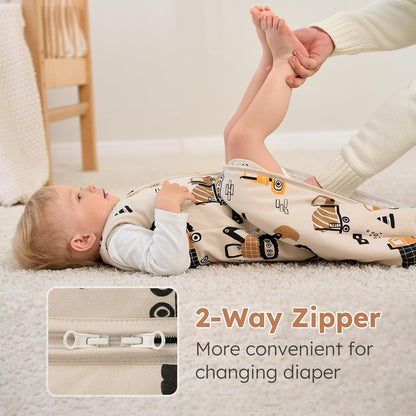 Yoofoss Baby Sleep Sack Baby Wearable Blanket 100% Cotton 2-Way Zipper Toddler Sleeping Sack