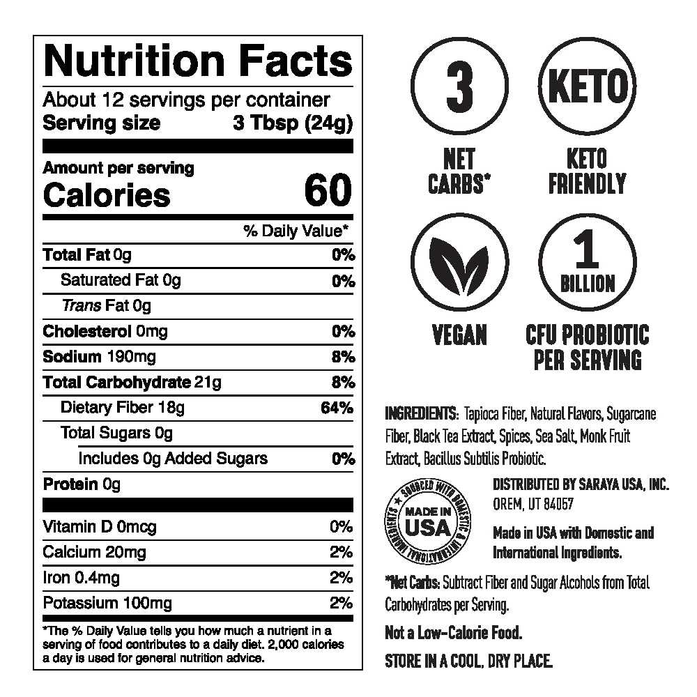 Lakanto Sugar Free Chai Latte Drink Mix - Monk Fruit Sweetened, Iced Chai or Hot Chai Tea, Vegan, Probiotics, Rich Flavor, Chai Spices, Keto Diet Friendly (9.9 Oz)