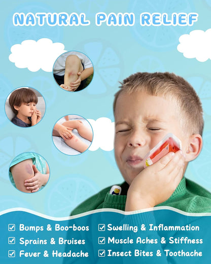 Small Ice Packs, 6 Pcs, Reusable Mini Gel Cold Packs for Injuries, Hot Cold Compress for Kid's Boo Boos, Headaches, Wisdom Teeth, Breastfeeding, Pain Relief, Fever, Mosquito Bite, First Aid 3" X 4.5"