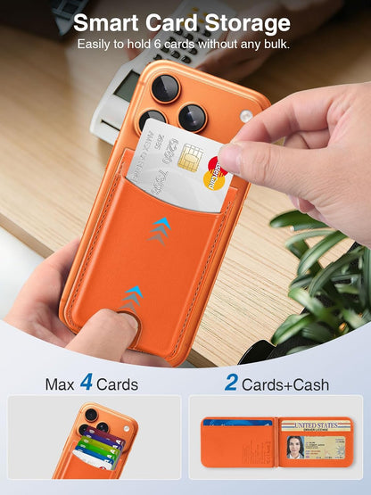 TopMade for MagSafe Wallet Works with Find My, Strongest Magnetic Wallet