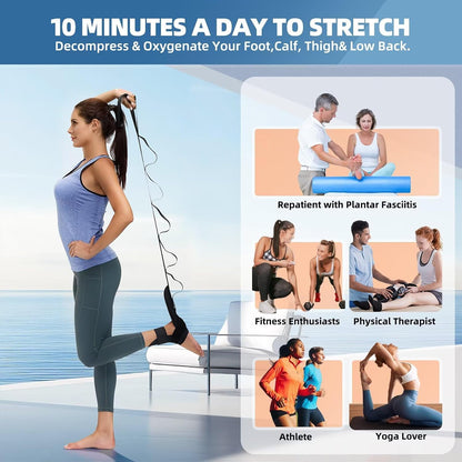comness Plantar Fasciitis Relief Kit – Foot Stretcher and Foot Massager Roller, Stretch and Roll Routine for Heel Pain,Arch Pain, Simple At-Home Daily Foot Care