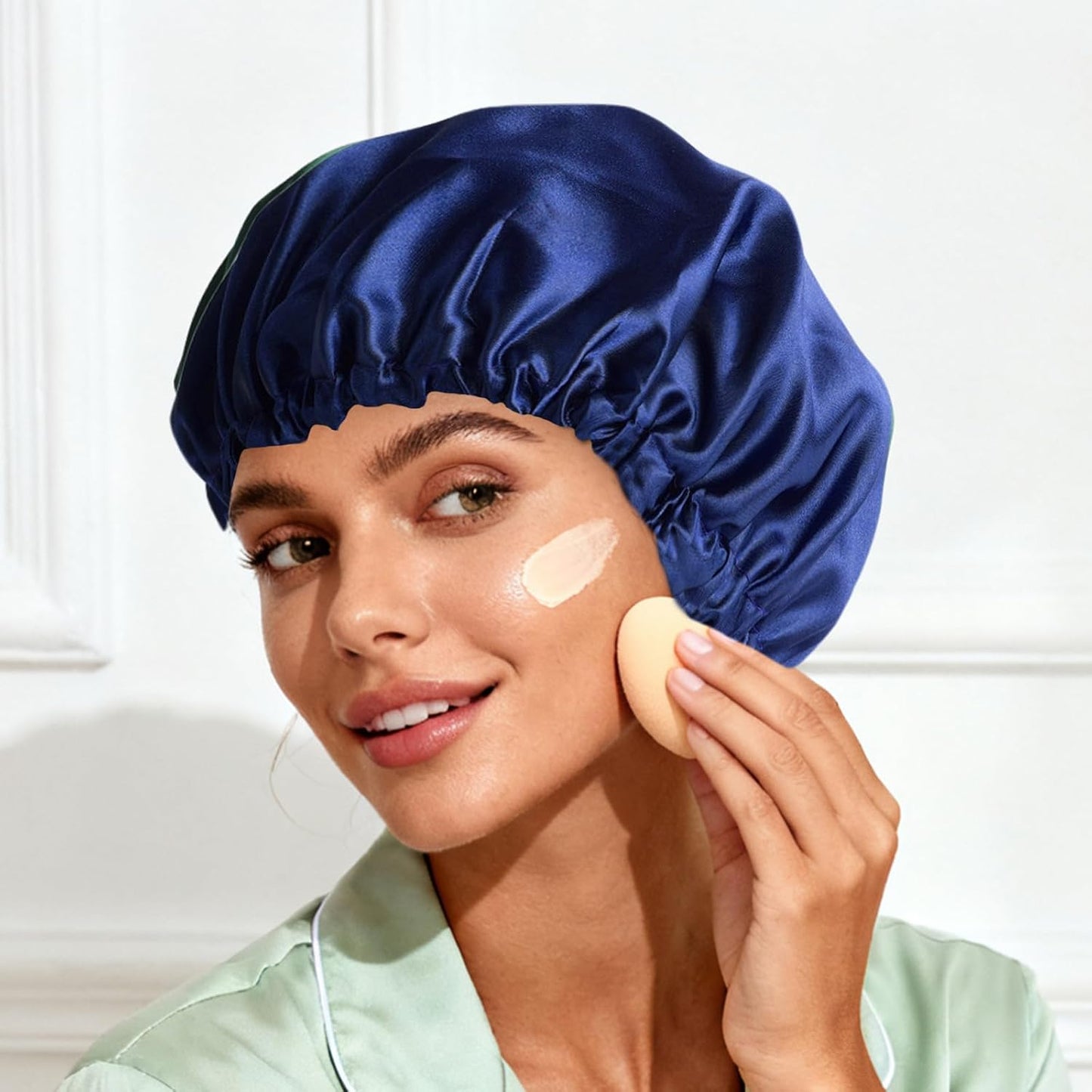 Satin Bonnet Double Layer Silk Bonnet for Sleeping Women for Natural Curly