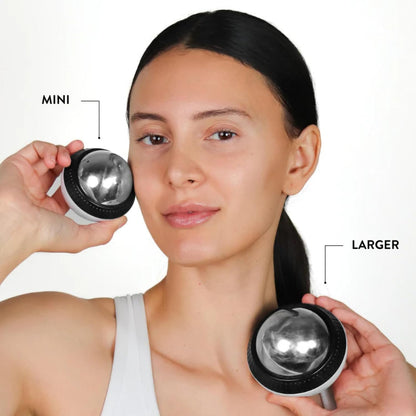 Nurse Jamie Super-Cryo Massaging Orb – Stainless Steel Roller for Face & Body – Long-Lasting Cooling & Warming Therapy for Circulation, Recovery & Tension Relief