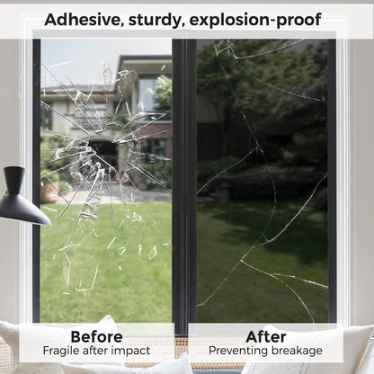 Coavas Blackout Window Film, 100% Light Blocking Privacy Window Film, No Glue Static Cling, Heat & UV Blocking, Removable Room Darkening Window Cover, Renter Friendly for Bedroom, 17.5x78.7Inch,Black