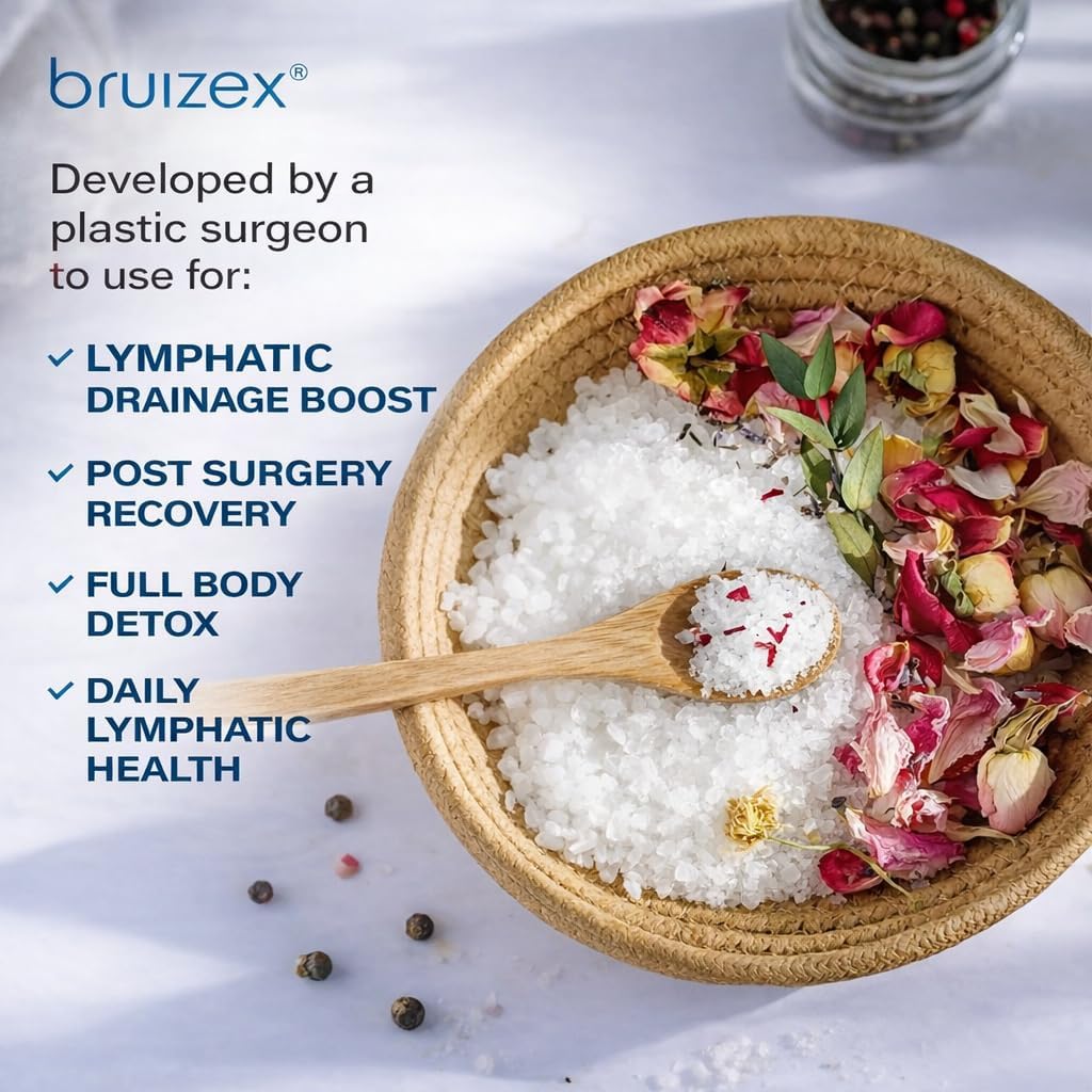 Bruizex Arnica Montana Bath Salts, Epsom Salt Bath Soak with Magnesium, 1lb