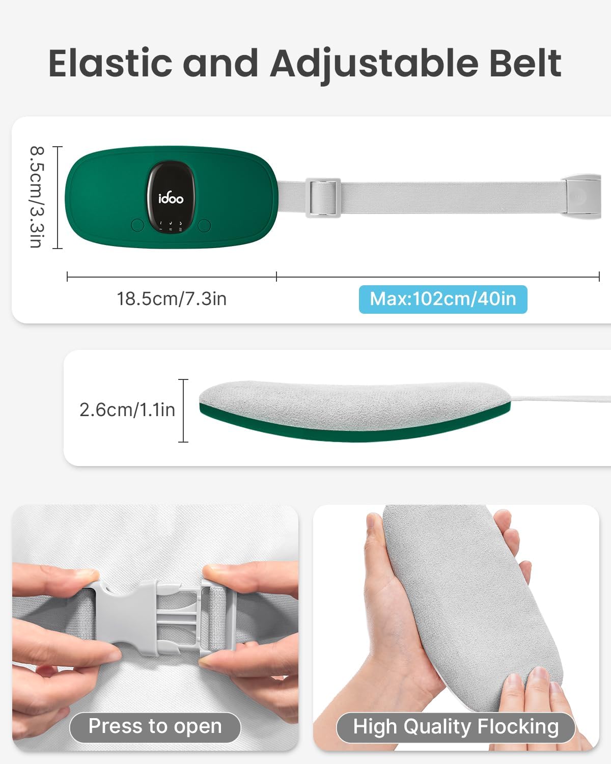 iDOO Portable Heating Pad, FSA Eligible Items, Birthday Gifts for Mom Women, Pink