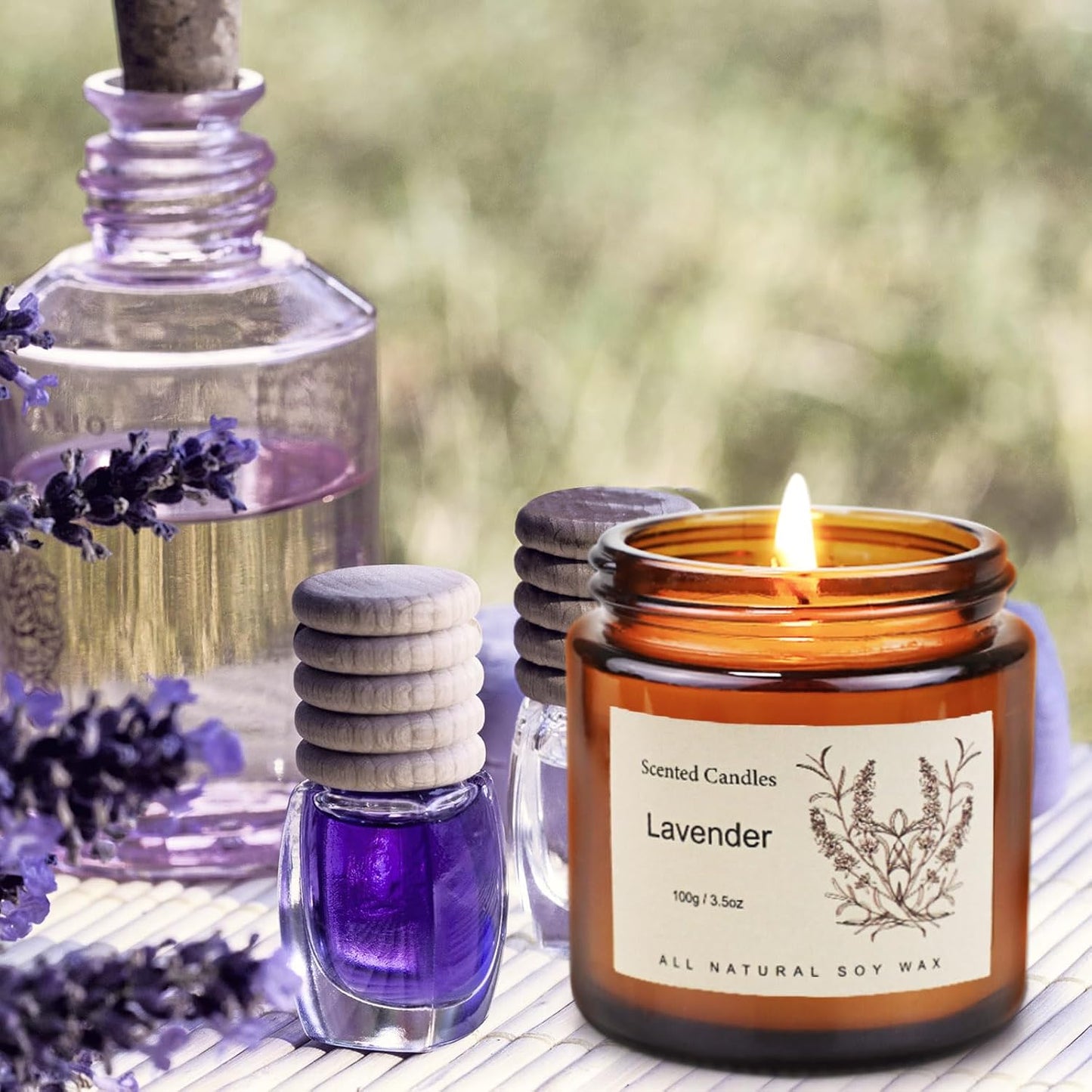 6-Pack Scented Candles for Home, 3.5 Oz Soy Wax Aromatherapy Candle Gift Set, Lavender Chamomile, Eucalyptus Mint & Vanilla, Birthday Gifts for Women, Thank You Graduation Gifts