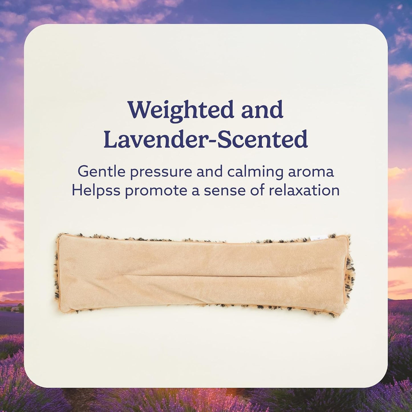 warmies Microwavable Neck & Shoulder Wrap - Weighted Neck Wrap - Microwavable Heat Pack for Shoulders - Chillable Heating Pad with Lavender for Aches & Pain - Marshmallow Gray, 19 x 5 x 3 in, 2 lb