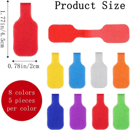 40 Pcs Cable Labels for Cords, Cord Labels for Electronics Write-On Reusable