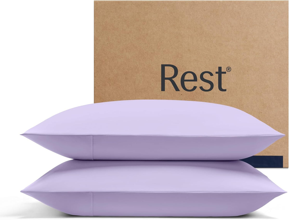 REST® Evercool®+ Cooling Pillowcases for Hot Sleepers, Standard, 2PCS