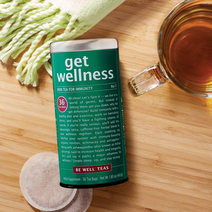The Republic of Tea Be Well Get Wellness No. 11 Herbal Tea, 36 Count
