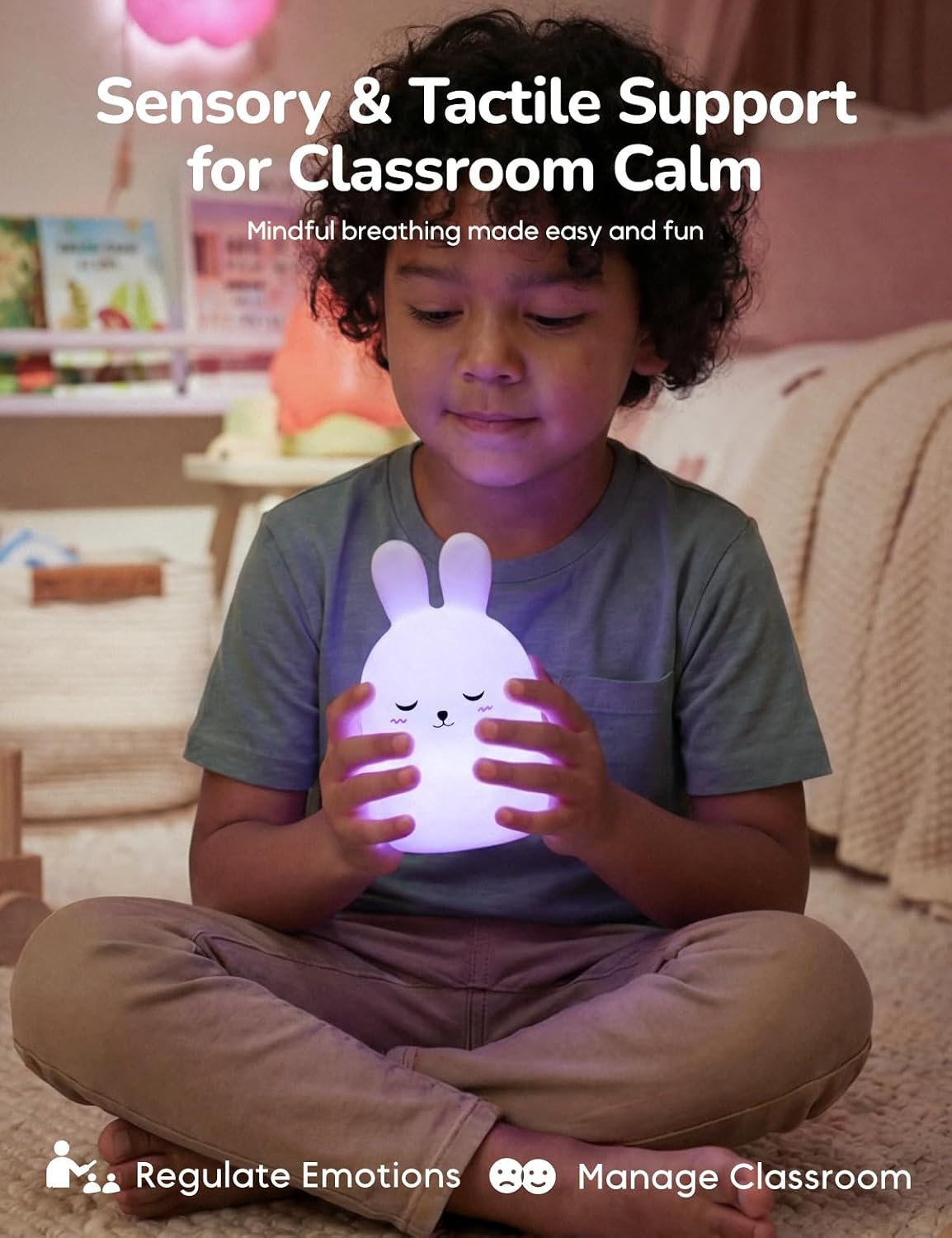 Breathing Pal, Anxiety Relief Kid Breathing Light for Calm Down Corner