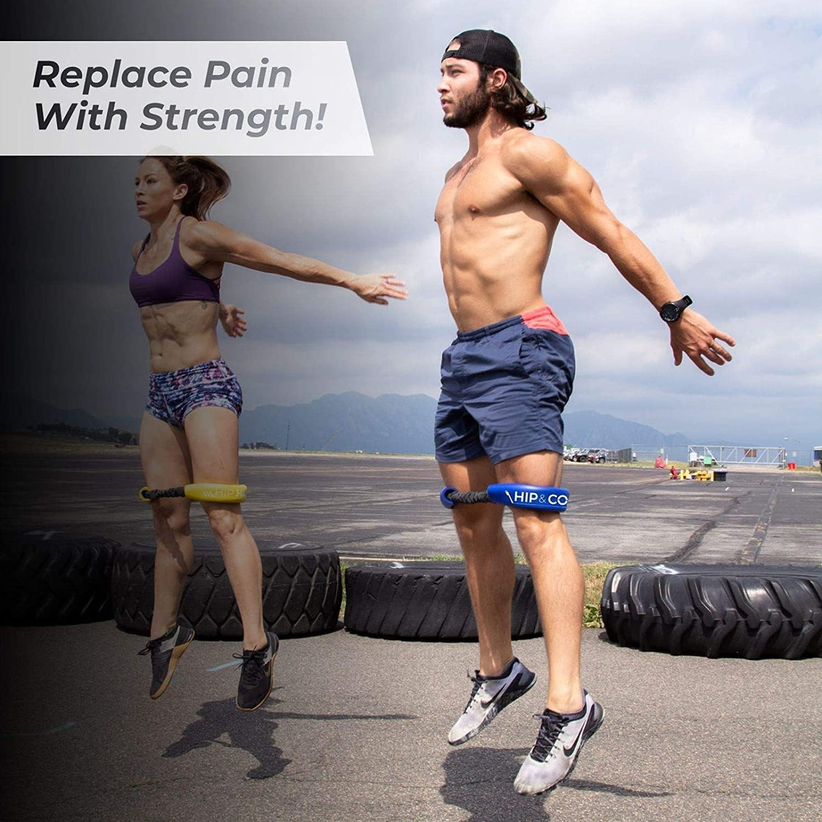 Crossover Symmetry Hip & Core System - Loop Resistance Home Workout Bands to Stretch and Strengthen Legs, Butt, Hips, Thighs and Glutes, Includes Online Exercise & Training Guide