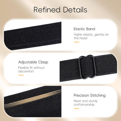 Heated Eye Mask (2-Packs), Moist Warm Compress Microwave with Flaxseed Cassia Seed, Weighted Eye Mask for Sleeping, Dry Eyes, Stye Eye Treatment, Relief Eye Fatigue (Black&Grey)