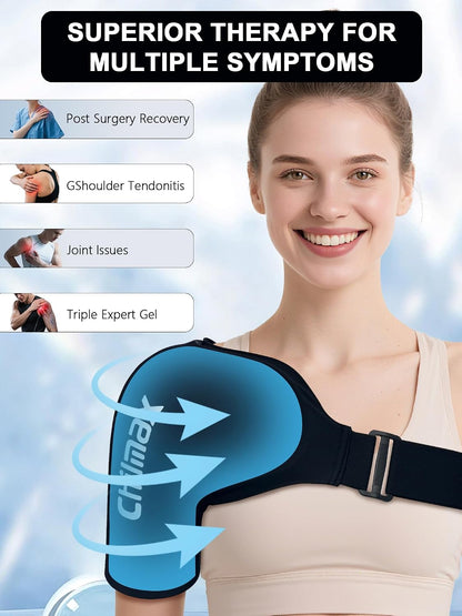 Shoulder Ice Pack Wrap for Rotator Cuff Cold Therapy Brace
