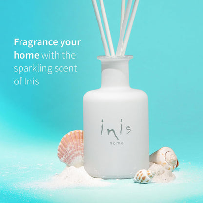 Inis the Energy of the Sea - Reed Diffuser Set with Fragrance Oil | Glass Bottle and Fibre Reeds, Clean Ocean Fresh Aquatic Home Fragrance for Living Room, Bathroom and Bedroom