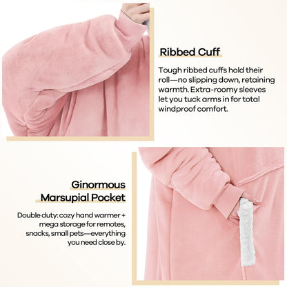 yescool Wearable Blanket Hoodie as Christmas Birthday Gifts for Women Mom - Colors A
