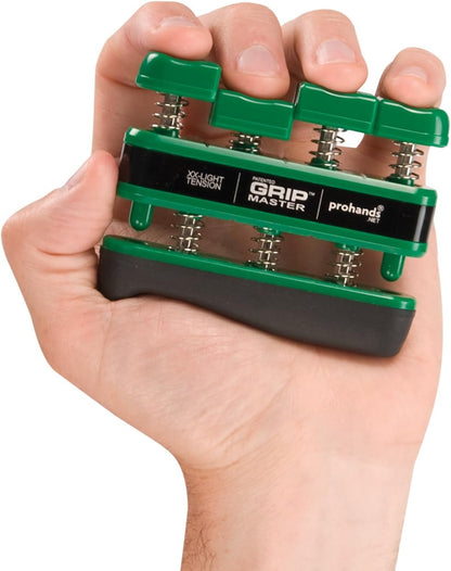 Prohands Gripmaster Hand Exerciser, Finger Exerciser (Hand Grip Strengthener), Spring-Loaded, Finger-Piston System, Isolate & Exercise Each Finger