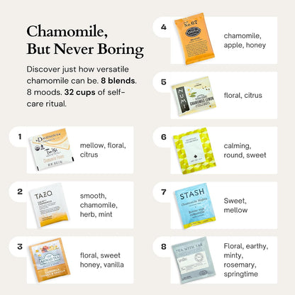 Sippingly Night Time Tea Sampler – 40 Herbal Teas – 10 Flavors from Top Brands – Chamomile, Lavender, Passionflower – Perfect Relaxation & Calm Support – Ideal Wellness Gift – Kosher, Gluten-Free