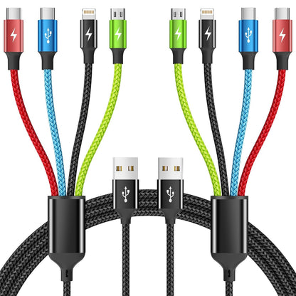 4 in 1 Multi Charging Cable, 5FT Charging Cords for Multiple Devices