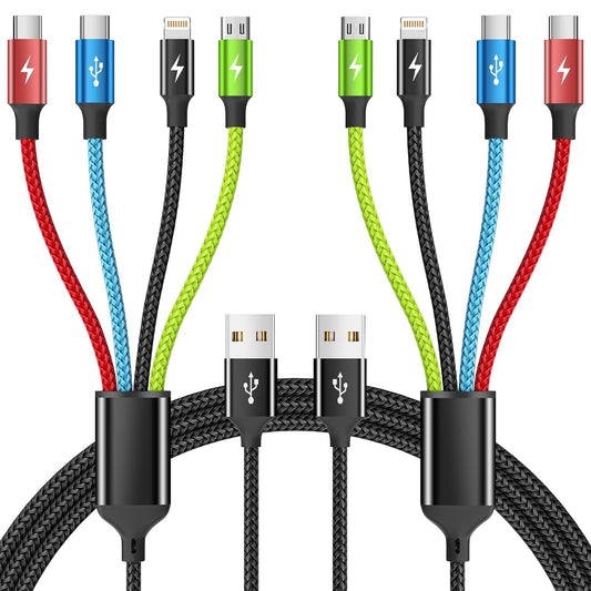 4 in 1 Multi Charging Cable, 5FT Charging Cords for Multiple Devices