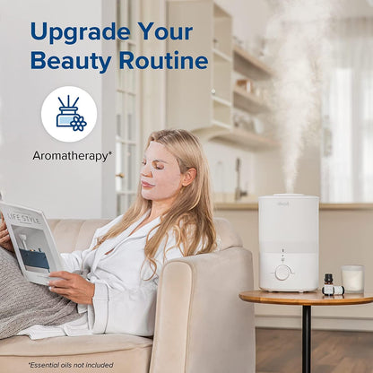 Levoit Humidifiers for Bedroom, Smart Warm and Cool Mist, Symptom Relief
