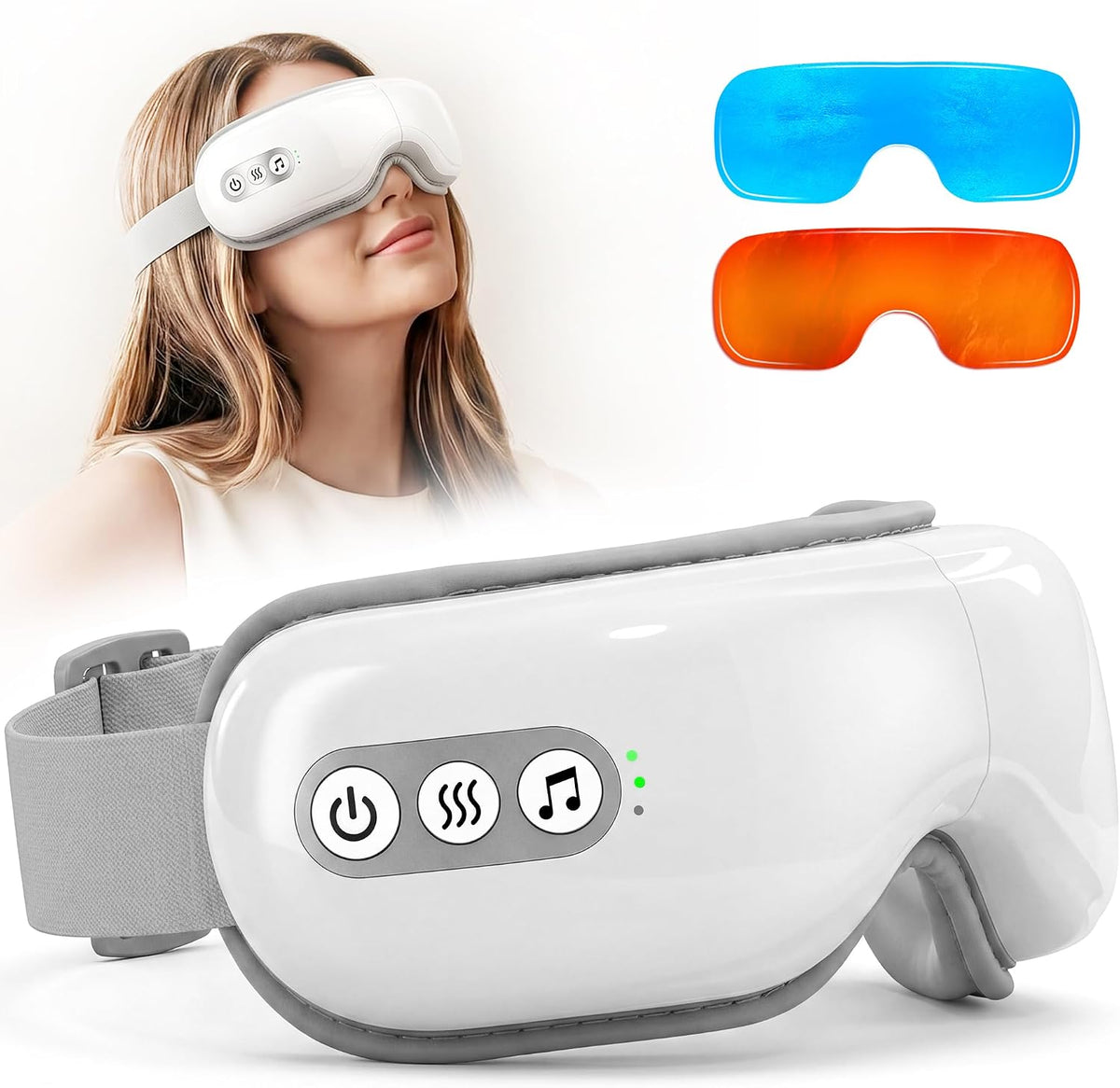 Eye Massager with Heat & Cooling, Cordless Relax Gift