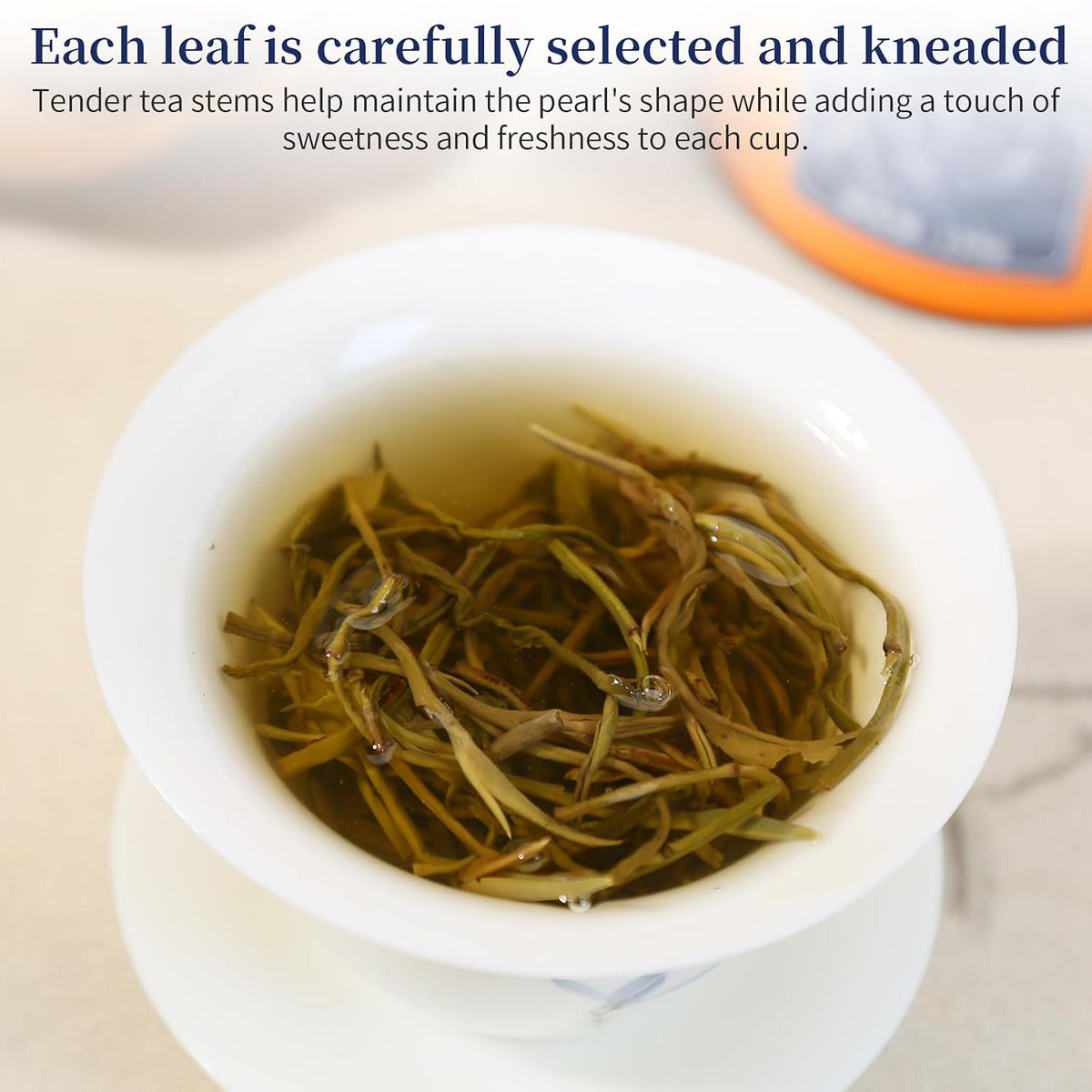 Yuexi Jasmine Green Tea Jasmine Dragon Pearls Tea Loose Leaf Chinese Green Tea Sweet Aroma 茉莉花茶 特级 茉莉龙珠 绿茶 花茶 5.3oz/150g