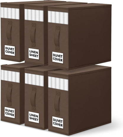 WOWBOX Bed Sheet Organizers and Storage,Closet Organizer Under Bed Storage