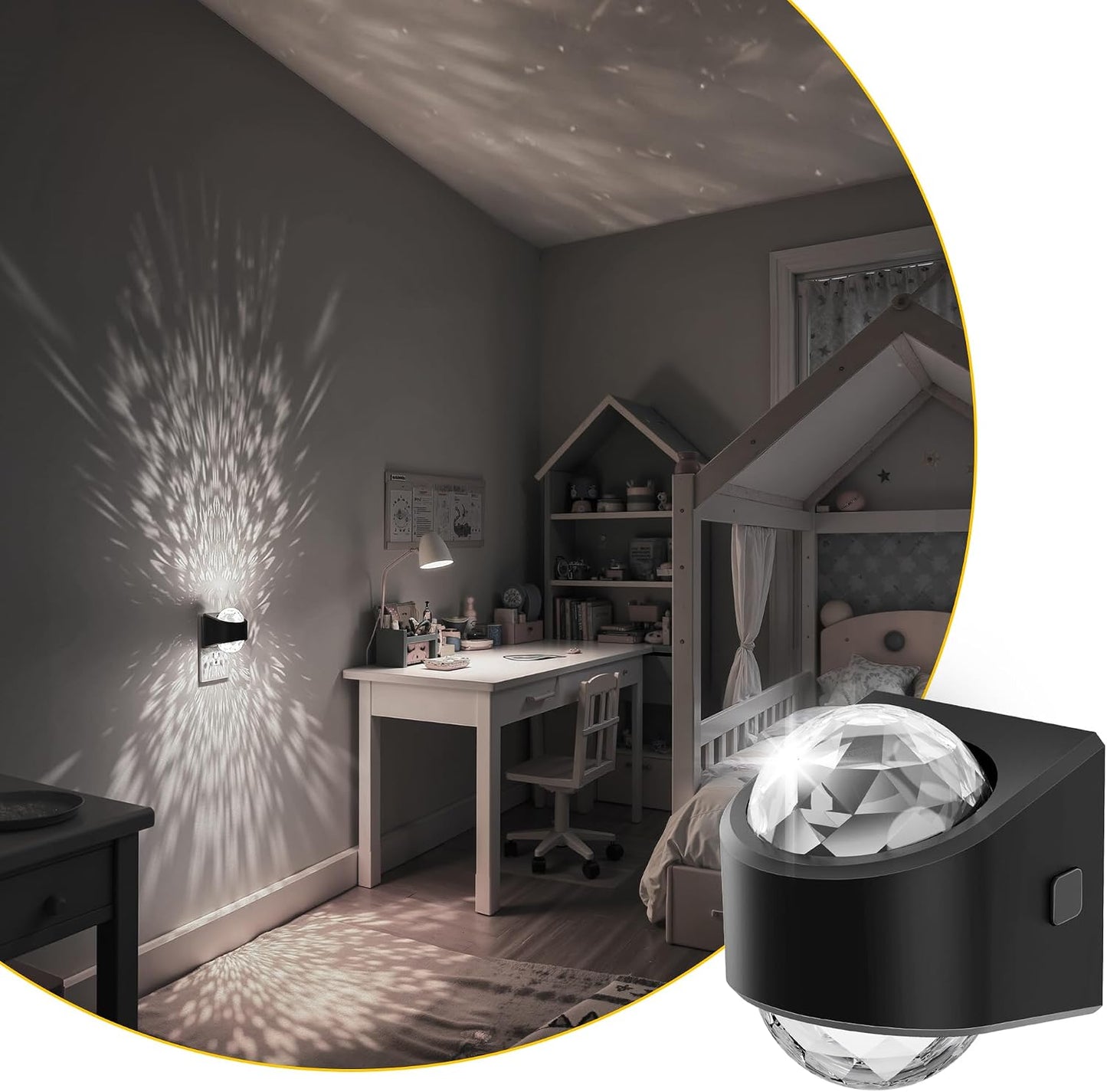 L LOHAS LED Night Light,Projector Night Light with Dusk to Dawn Sensor