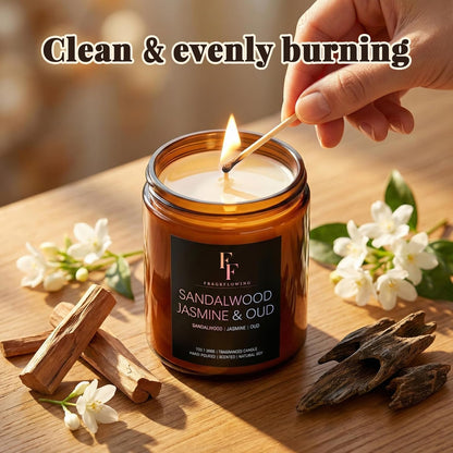 Scented Candles for Home Scented Aromatherapy Candles, 4 Pack 28 Oz Soy Wax Candle Gift Set Valentine's Day Gift for Women Men (Lavender/Vanilla//Sandalwood Rose/Moroccan Amber)