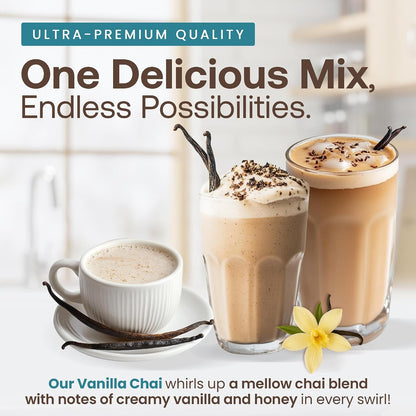 Café Essentials Matcha Green Tea Latte Frappe Mix – No Artificial Colors, Flavors, or Sweeteners – Shelf Stable – 51mg of Caffeine – Great for Hot, Iced, & Frozen Frappes (3.5 lb Bag, 30 Servings)