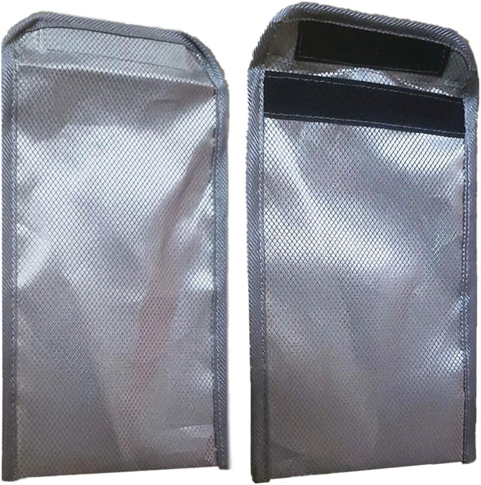 Security Pouch Faraday Bag Anti-Radiation Cell Phone Sleeve Signal Block Pouch Shield EMF 5G Protection RF GPS RFID Privacy Case Covers Smartphone Electronic Devices Anti-Tracking Wallet (B)