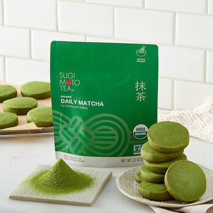 SUGIMOTO TEA Japanese Organic Matcha Latte Blend Mix 4.23 oz