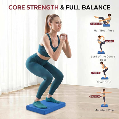 Stability Trainer Pad - Foam Balance Exercise Pad Cushion for Therapy, Yoga, Dancing Balance Training, Pilates,and Fitness