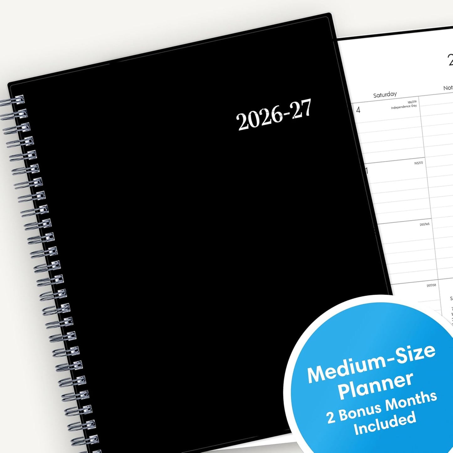 Blue Sky 2026-2027 Weekly and Monthly Academic Year Planner Calendar, July 2026 - June 2027, 8.5" x 11", Flexible Cover, Wirebound, Laminated Tabs, Enterprise