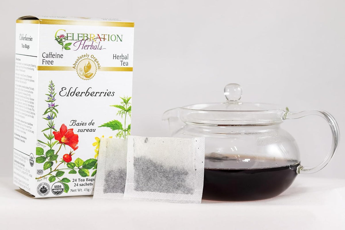 Celebration Herbals Organic Elderberries Tea Bags 24 Count