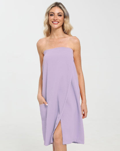 Xeoxarel Bath Towel Robe for Women, Lightweight Soft Towel Wraps, Comfortable Bathrobe, Perfect for Spa, Sauna, and Pool