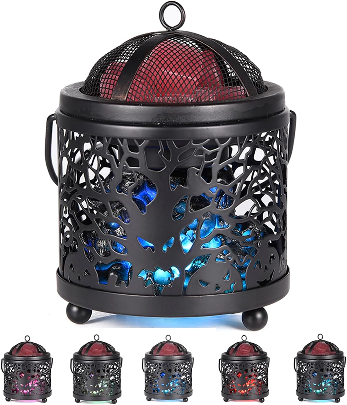 Dicimi Wax Melt Warmer,4-in-1 Electric Wax Melter,Oil Burner,Fireplace Wax Warmers, for Home Office Bedroom Aromatherapy Present and Decorations (Bronze, Fireplace Stove)
