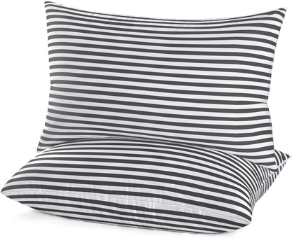 EIUE Hotel Collection Bed Pillows for Sleeping 2 Pack Queen Size，Pillows for Side and Back Sleepers,Super Soft Down Alternative Microfiber Filled Pillows,20 x 30 Inches