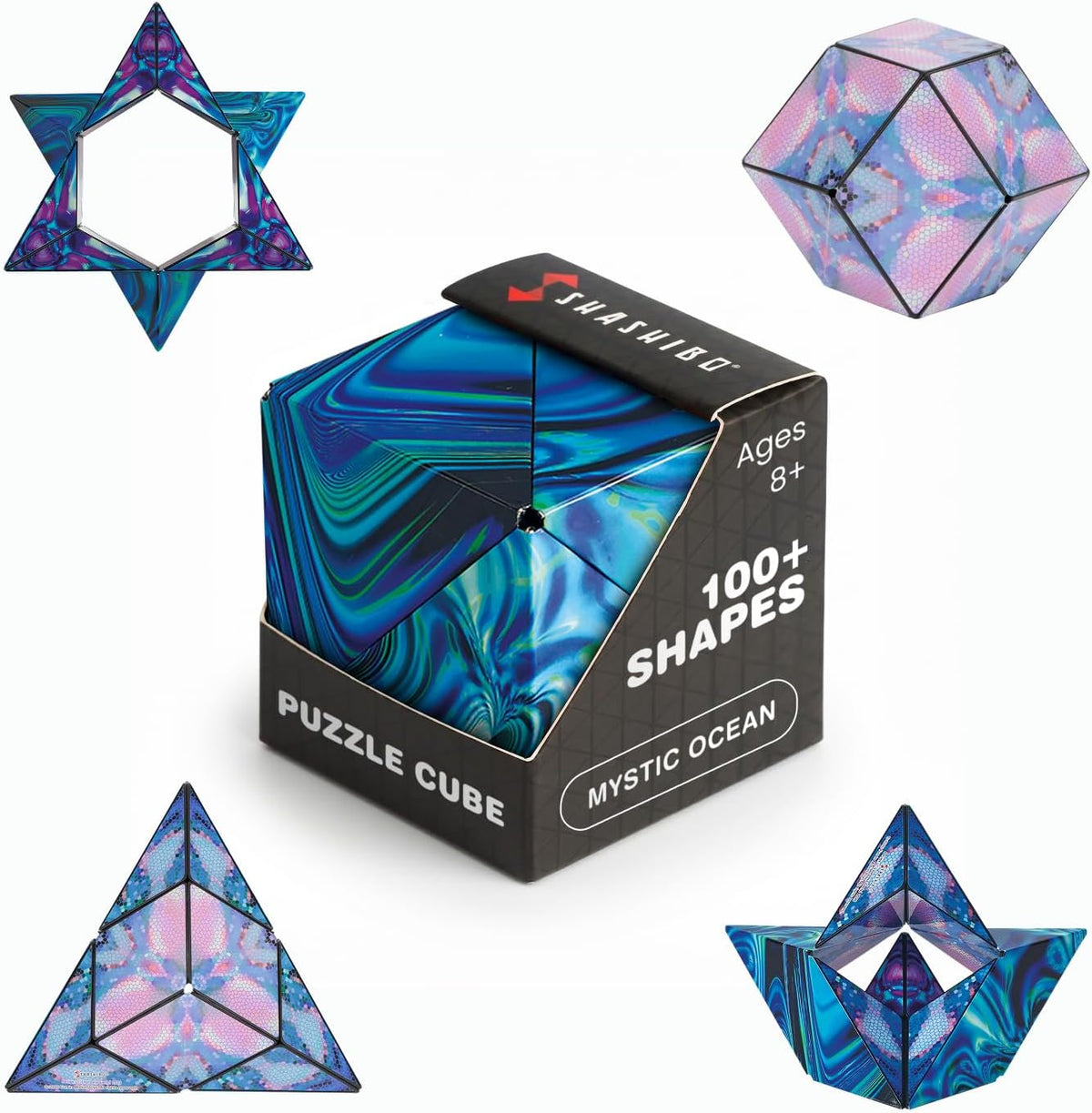 Shashibo DODECA Magnetic Puzzle Cube, Stress Relief Fidget Toy - Colors A