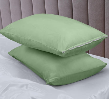 Utopia Bedding Premium 100% Waterproof Pillow Protectors with Zipper Standard Size (Set of 4), Bed Bug and Dust Mite Proof Zippered Pillow Covers, Pillow Encasement Cases, Gray