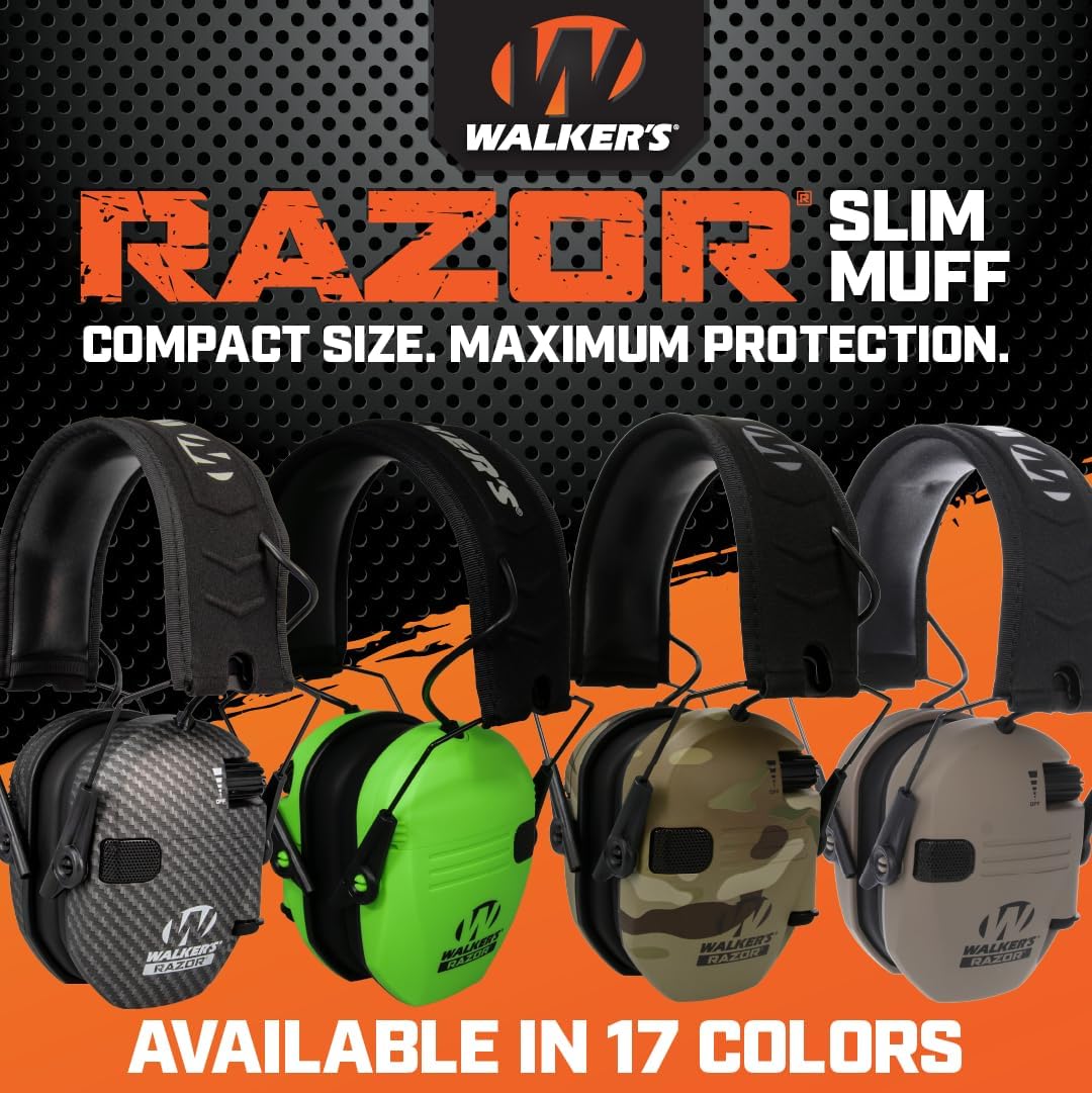 Walker's Razor Slim Electronic Muff - Colors A