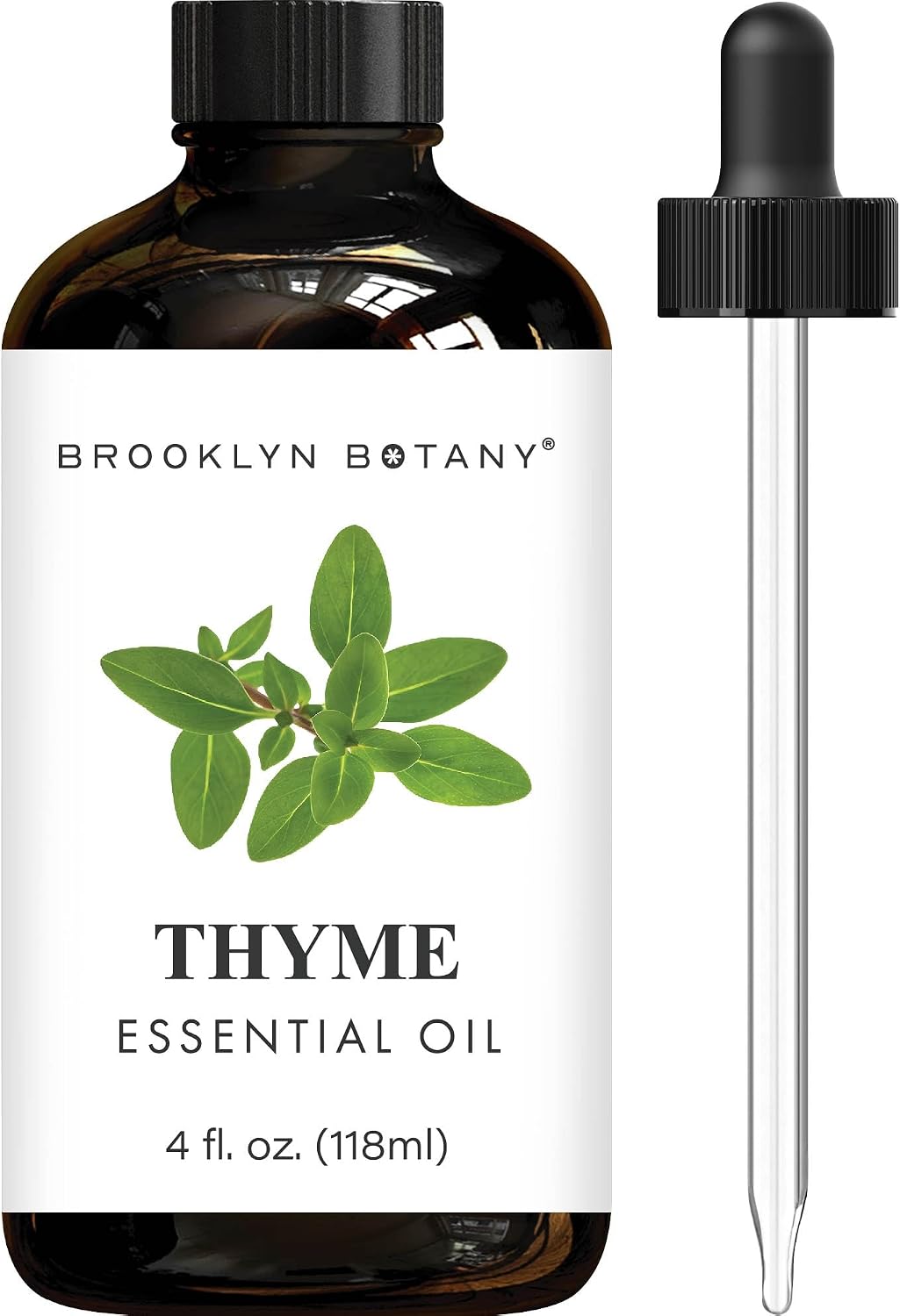 Brooklyn Botany Lavender Essential Oil - Huge 4 Fl Oz - with Glass Dropper - for Aromatherapy and Diffuser