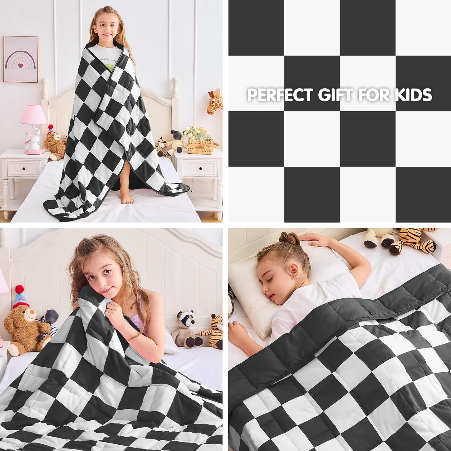 yescool Weighted Lap Pad 2 Pounds Weighted Lap Blanket, Space Plane Small Weighted Blanket, Weighted Throw Blanket Gifts for Travel Indoor Outdoor, 20"x30"