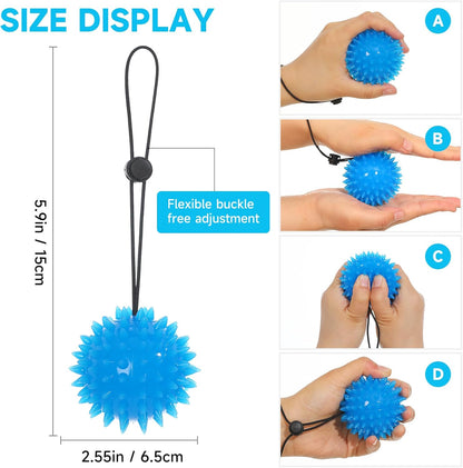 Hand Exerciser Finger Strengthener Balls, Stress Balls Squeeze Balls