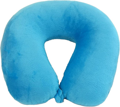 Wolf Essentials Adult Fleece Travel Neck Pillow for Airplane, Charcoal