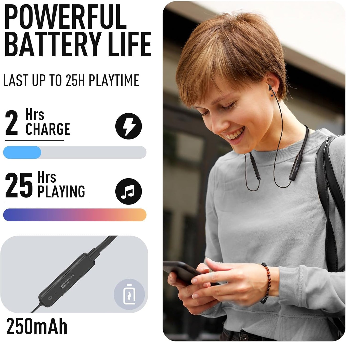 Hearprotek Wireless Headphones, Bluetooth 5.4 Sleep Soft and Lightweight in-Ear Earbuds for Sleeping, 25+Hour Playtime, Ideal for Side Sleepers, Relaxing, Meditating
