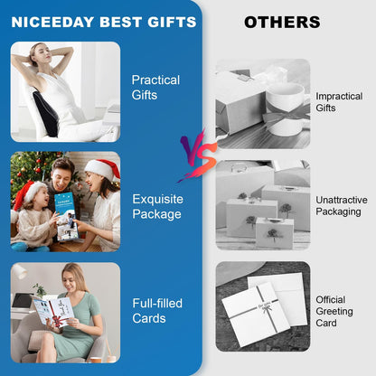 Niceeday Lumbar Support Pillow for Office Chair Car Back Support Pillow, Memory Foam Gaming Chair Desk Chair Back Cushion for Lower Back Pain Relief, Ergonomic Back Rest,Office Home Essentials