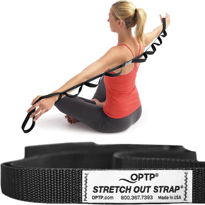 OPTP The Original Stretch Out Strap XL with Exercise Poster, USA Made